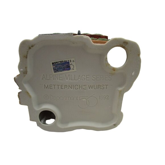 Dept 56 Heritage Village Collection Alpine Village Series Metterniche Wurst EUC - Picture 12 of 16